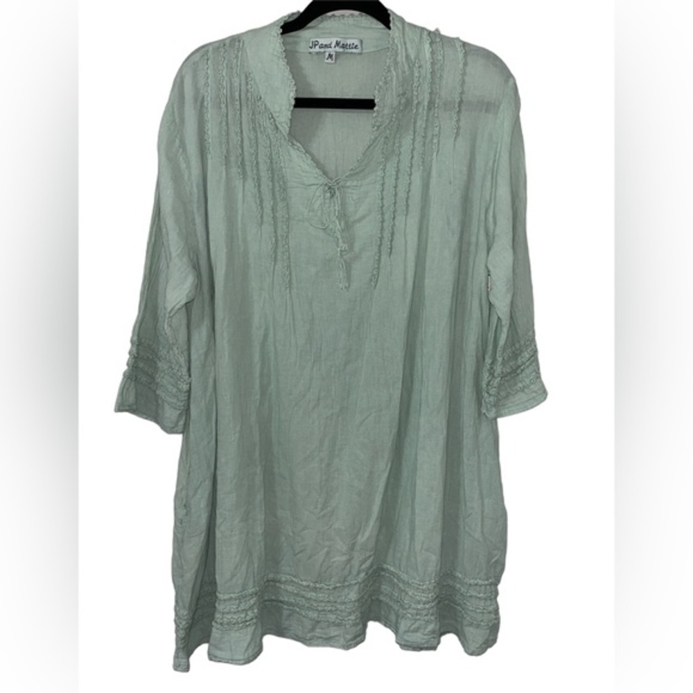 JP & Mattie Sundance cotton gauze tunic top